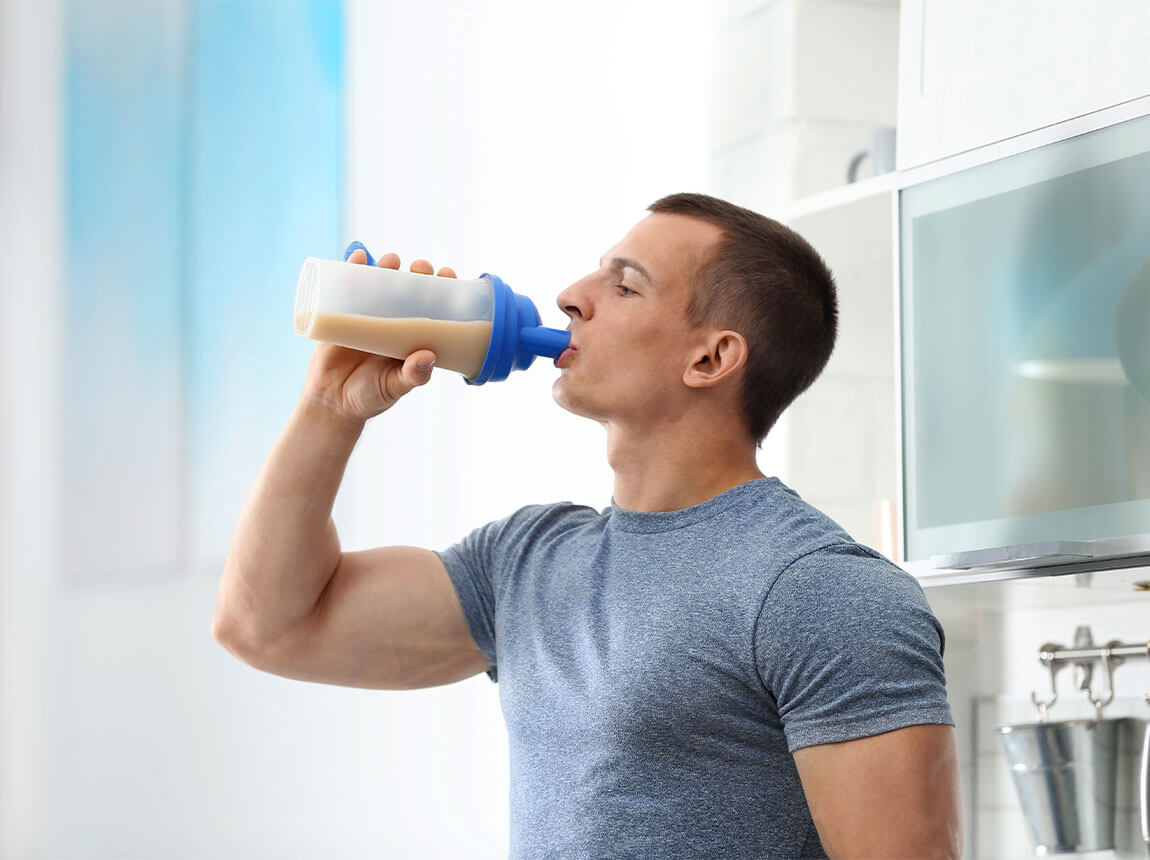 mu&scaron;karac s proteinskim &scaron;ejkom