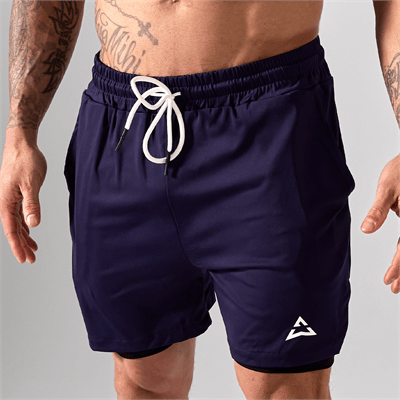 Allwear Spodenki 2w1 NAVY