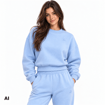 Allwear Ženska majica dugih rukava Cozy Club Baby Blue