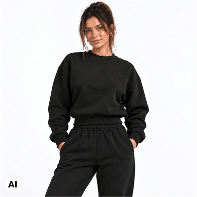 Allwear Ženska majica dugih rukava Cozy Club Black
