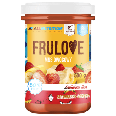 ALLNUTRITION FRULOVE Mus Owocowy Truskawkowo Bananaowy