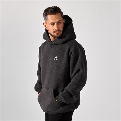 Allwear MUŠKA HOODIE GRAPHITE MELANGE