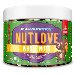 NUTLOVE WHOLENUTS - Lješnjaci u Tamni, mliječni i Bijela Čokolada