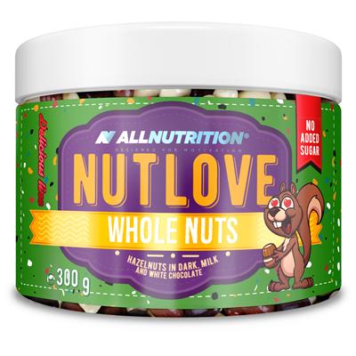 ALLNUTRITION NUTLOVE WHOLENUTS - Lješnjaci u Tamni, mliječni i Bijela Čokolada