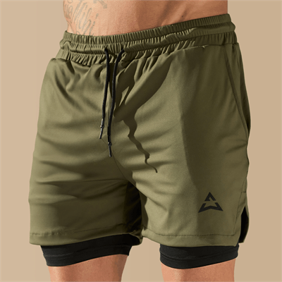 Allwear KRATKE HLAČE 2 U 1 OLIVE