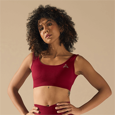 Allwear BEŠAVNI SPORTSKI TOP BURGUNDY