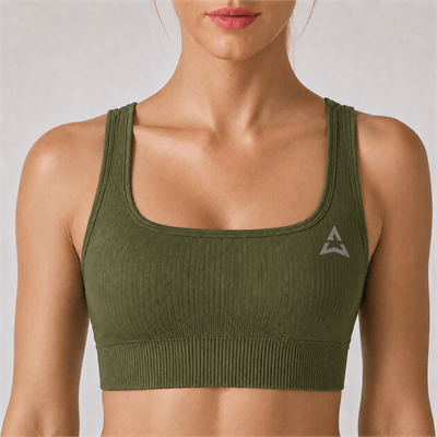 Allwear BEŠAVNI SPORTSKI TOP OLIVE